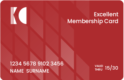 Excellent membership card